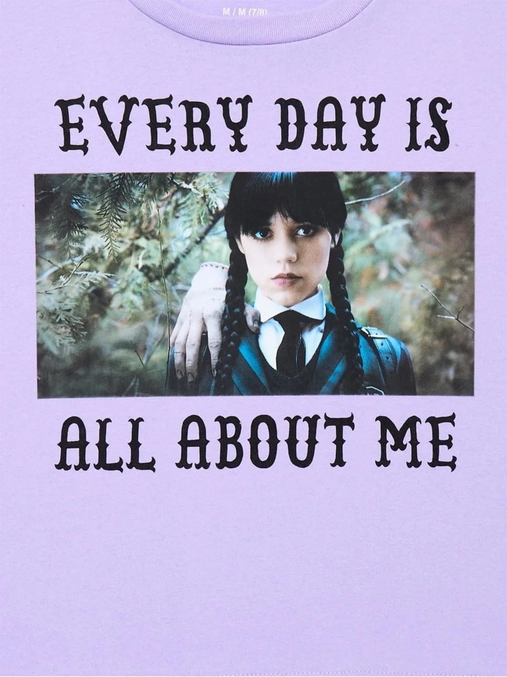 Wednesday Addams Girls Halloween Short Sleeve Graphic T-Shirt
